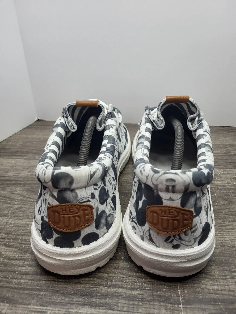 NEW Hey Dude Mickey Mouse Disney Print Wally Shoes Sz 13 B Grade